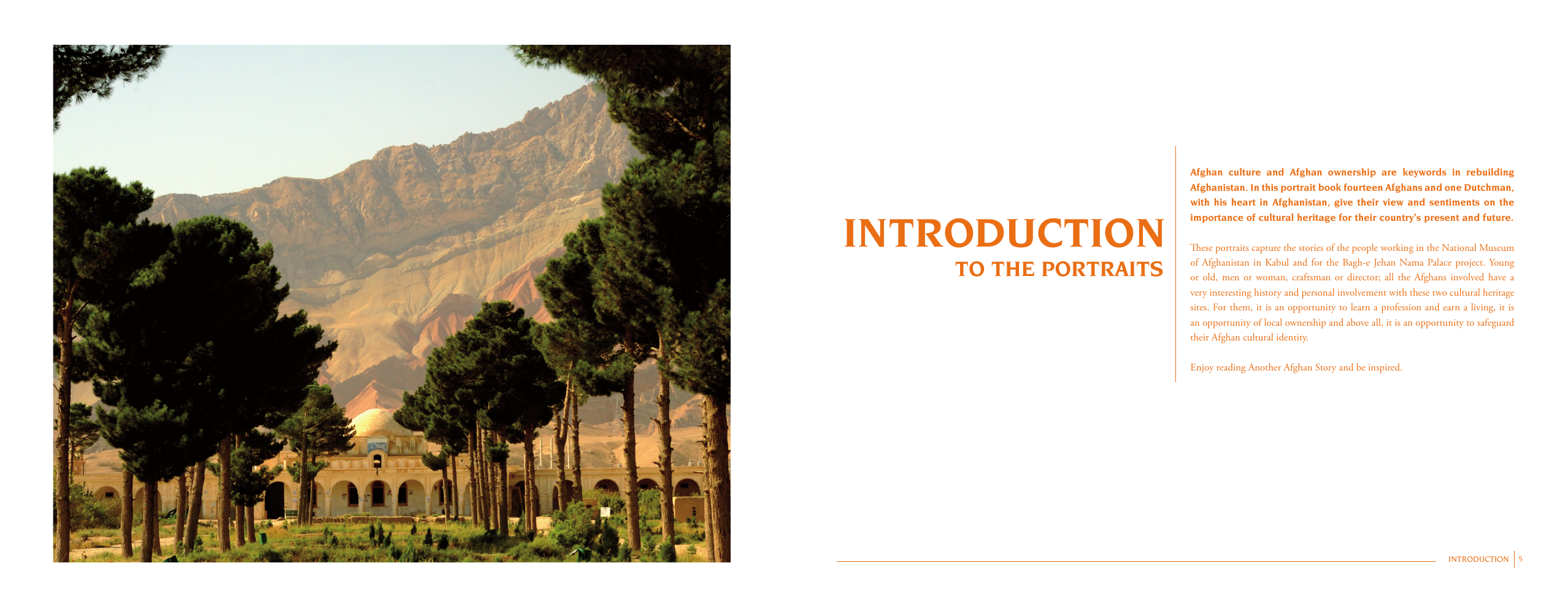 Opening spread of Another Afghan Story